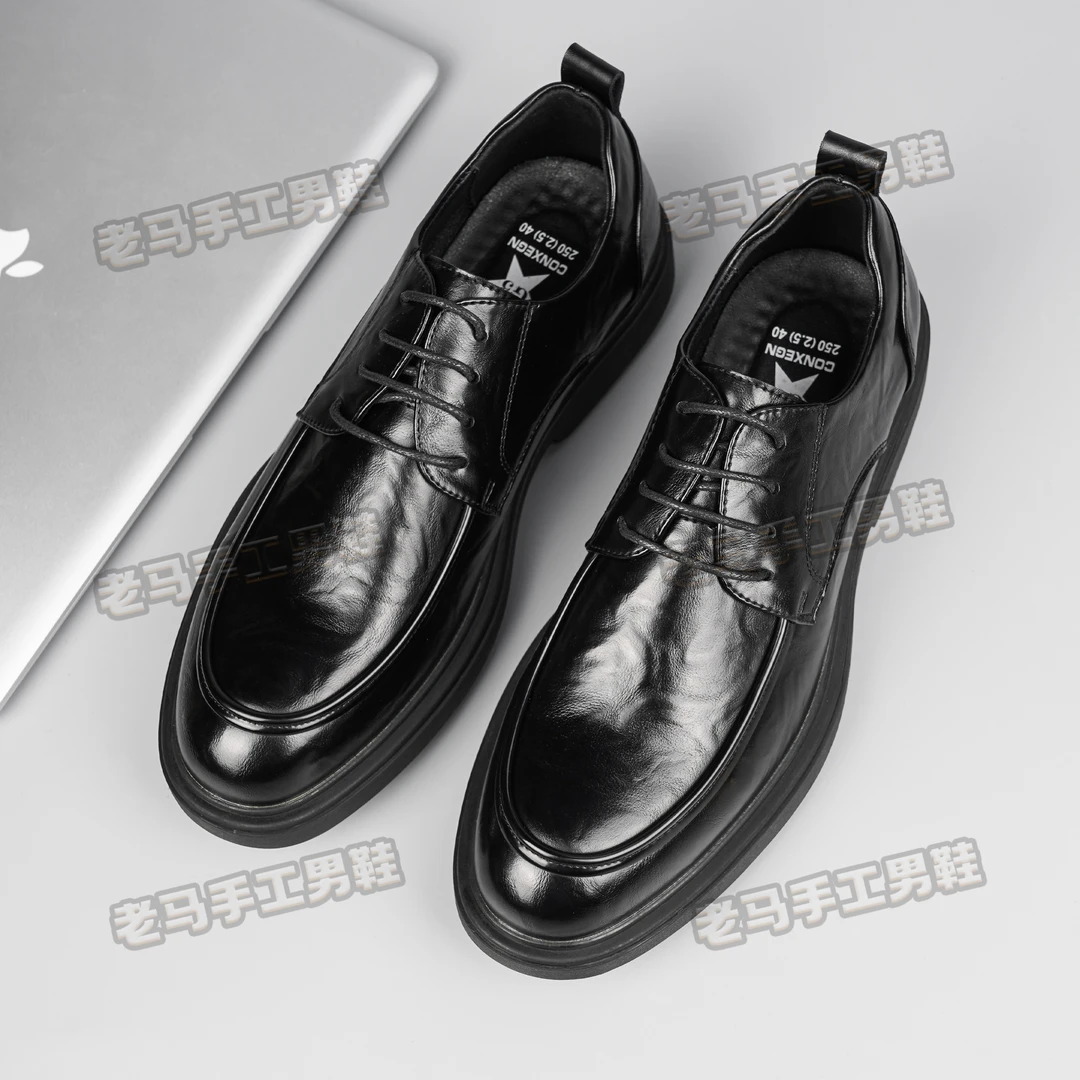 男士商务休闲皮鞋英伦软皮透气潮流新郎上班男鞋85523