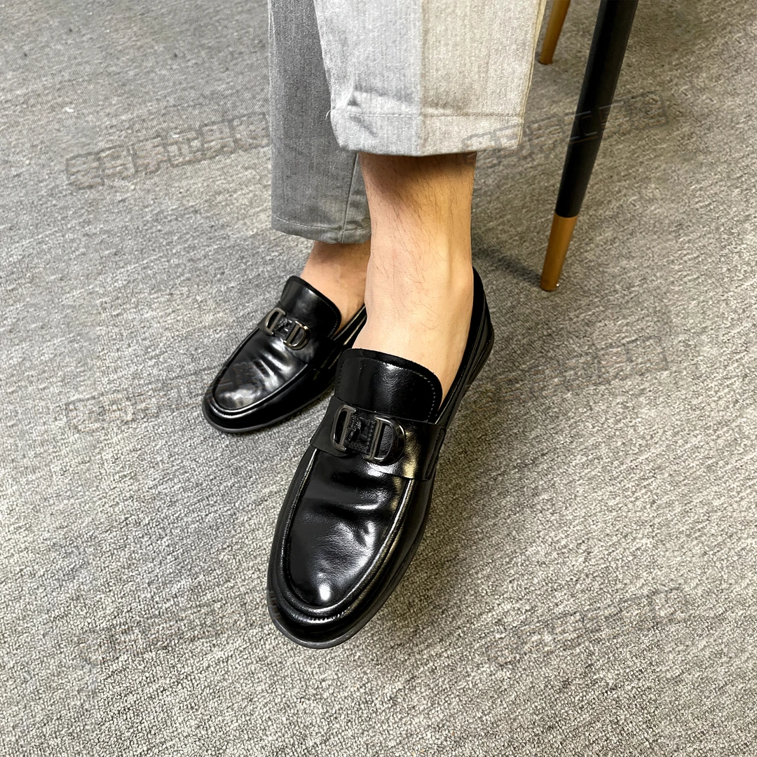 2025夏季新款休闲豆豆鞋品牌订单男鞋休闲皮鞋驾车鞋透气85166