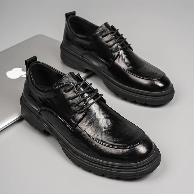 【镇店之宝】牛皮夏季正装皮鞋真皮商务软皮四季鞋百搭休闲男鞋6005