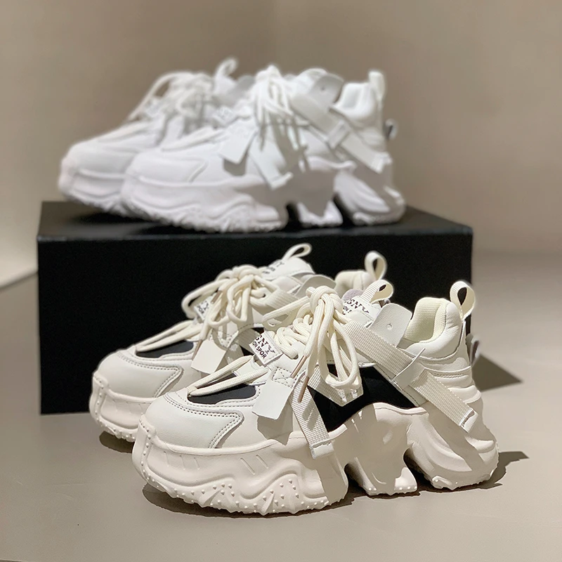 【颖嘉】港风街拍老爹鞋女2023新款秋季ins潮厚底百搭休闲运动鞋