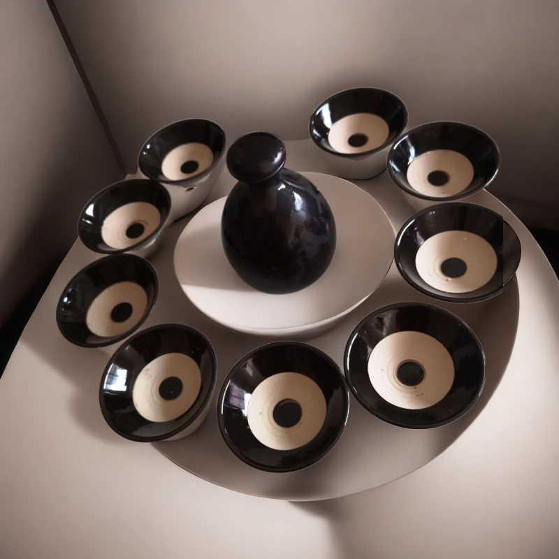 老式复古土碗火锅调料碗蒸烧白扣肉蒸菜酒碗粗陶面碗土陶简约餐具