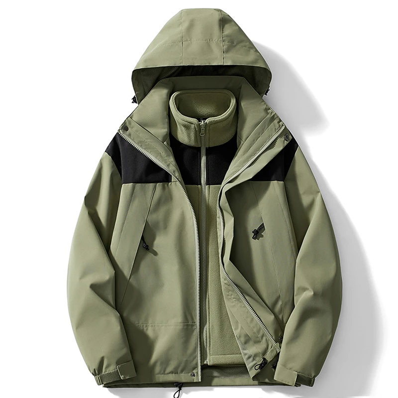【粉丝】北家同款运动户外冲锋衣三合一男女可拆卸内胆两件套登山服