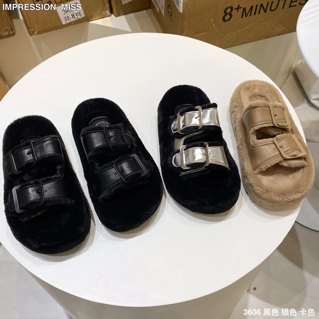 （3606）时尚百搭毛毛拖