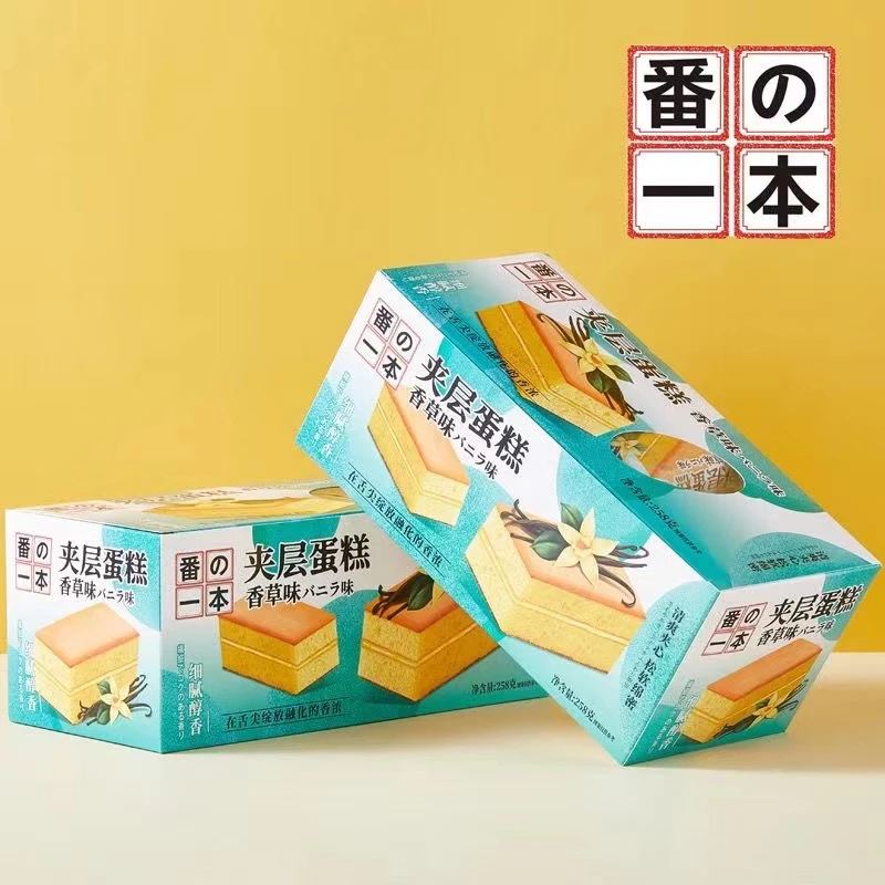 【2盒】香草味夹层蛋糕 番の一本 保质期至5月