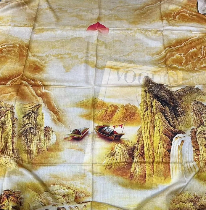 140丝绒方巾-浮生寂-135cm桑蚕丝羊绒丝巾 009