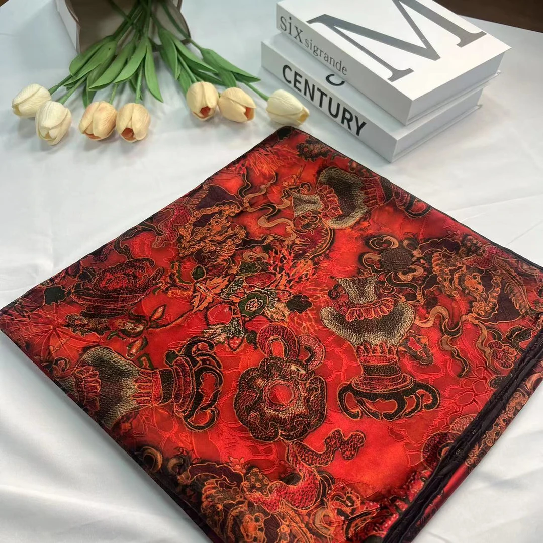 140香云纱方巾-绵念如初 重摊雾42姆提丝大晶135cm丝巾 010