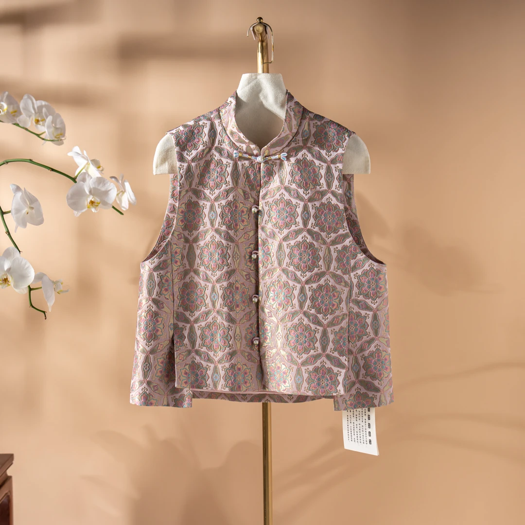 蓝大【阆苑】桑蚕丝马甲9994中式国风时尚