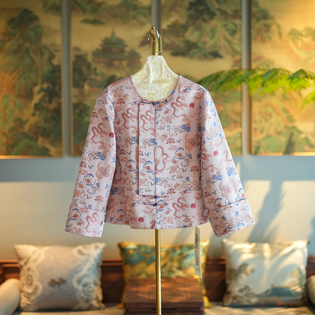 蓝大【楠艺】新中式桑蚕丝外套6637