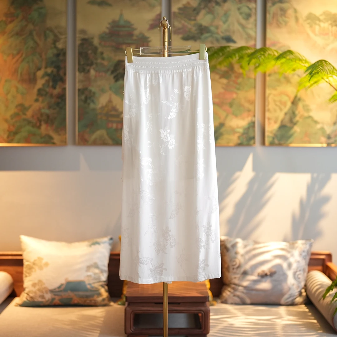 蓝大【云水谣】新中式半身裙6261气质中长款