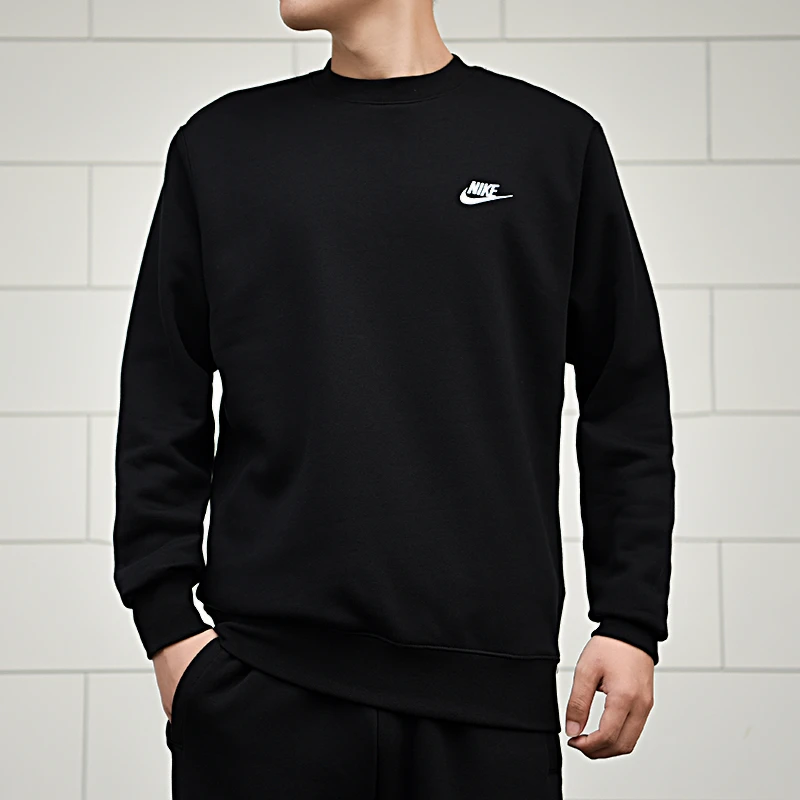 Nike耐克卫衣男装2024春季新款加绒保暖运动休闲套头衫BV2663-010