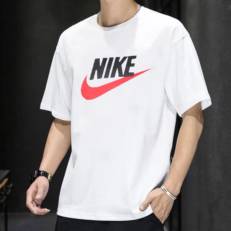 Nike/耐克男士短袖情侣款夏季纯棉T恤健身训练半袖T恤AR5005-100