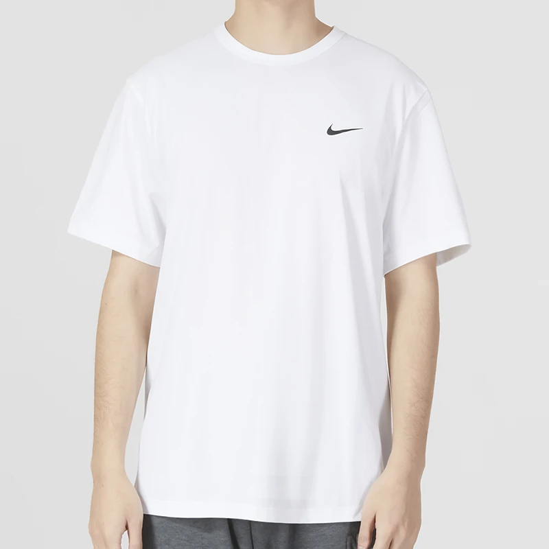 NIKE/耐克男装2024夏新款跑步训练运动短袖休闲透气T恤DV9840-100