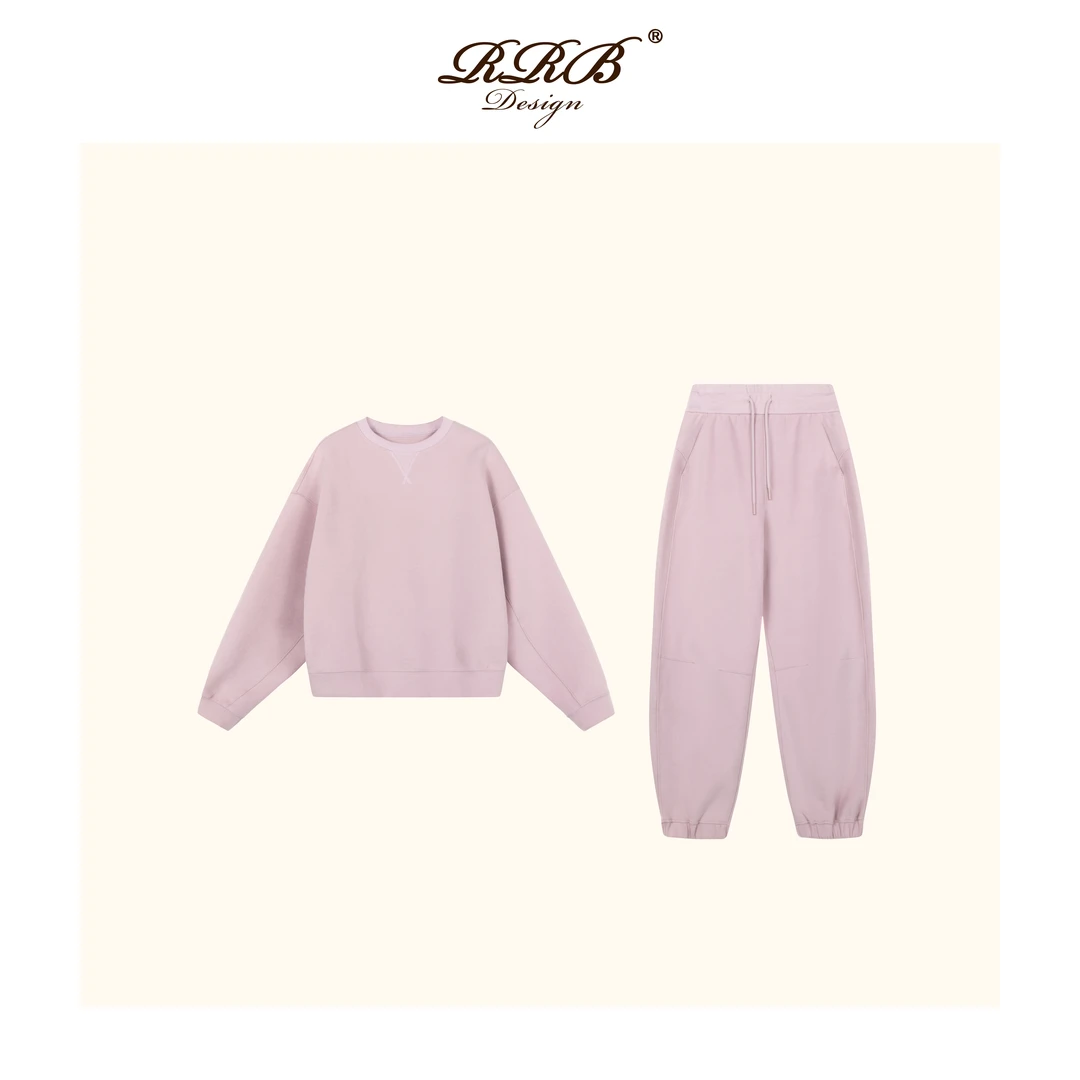 RRB Design「悠享日常」定制科耐丽空气层美式复古卫衣套装