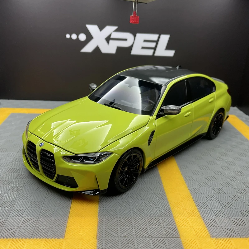 迷你切原厂1:18 宝马 M3 M4 安全車 合金汽车模型 雷霆版 2021款
