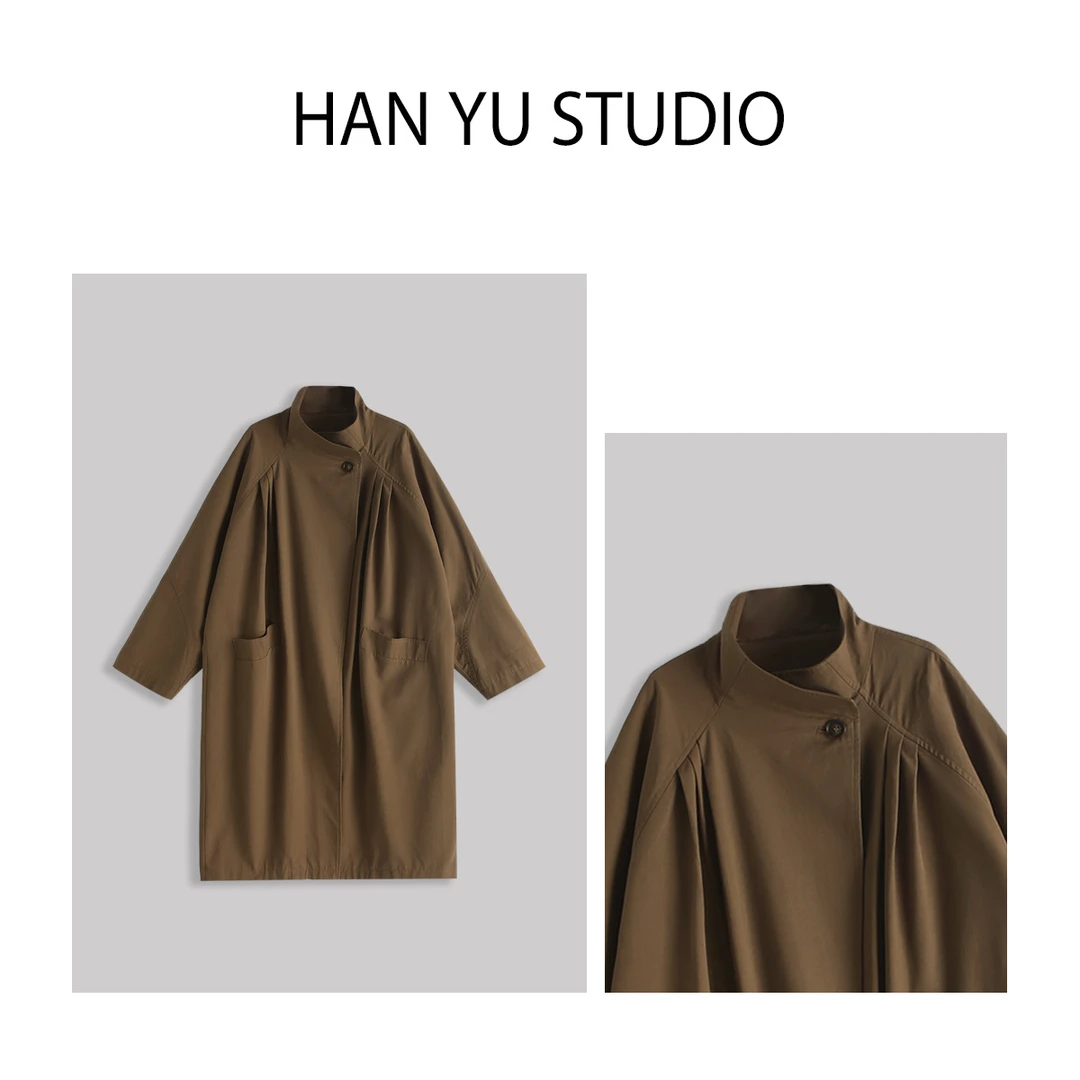 HAN YU  秋季小众极简ins风衣  2309A1310