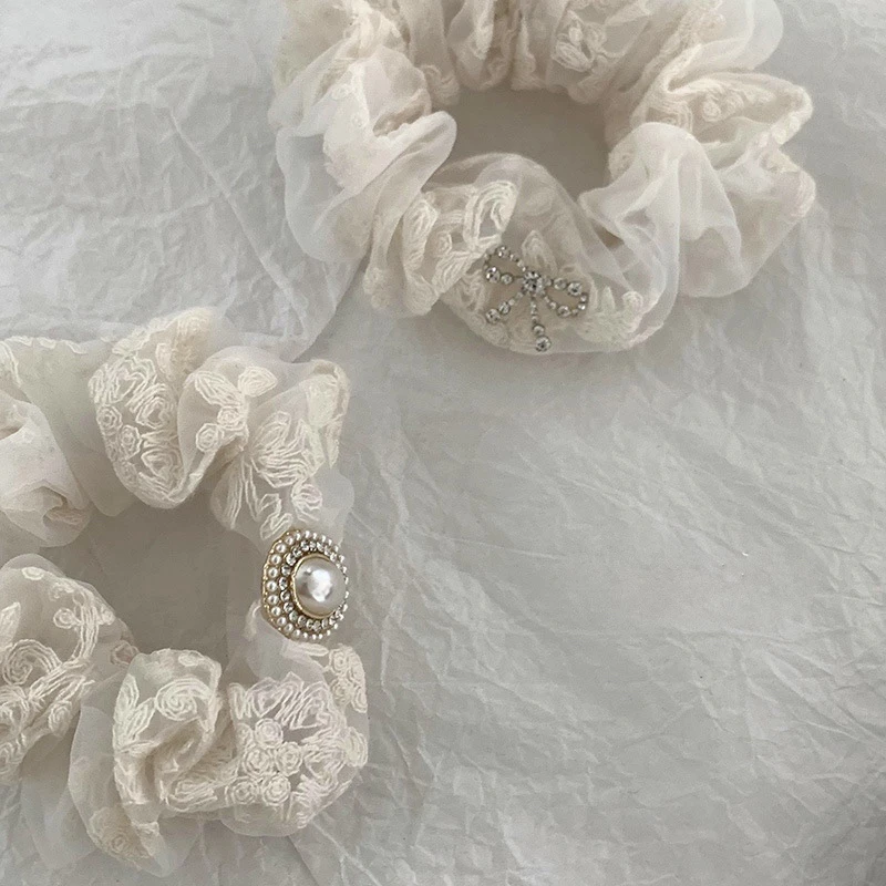 精致集美~高级蕾丝大肠复古法式气质