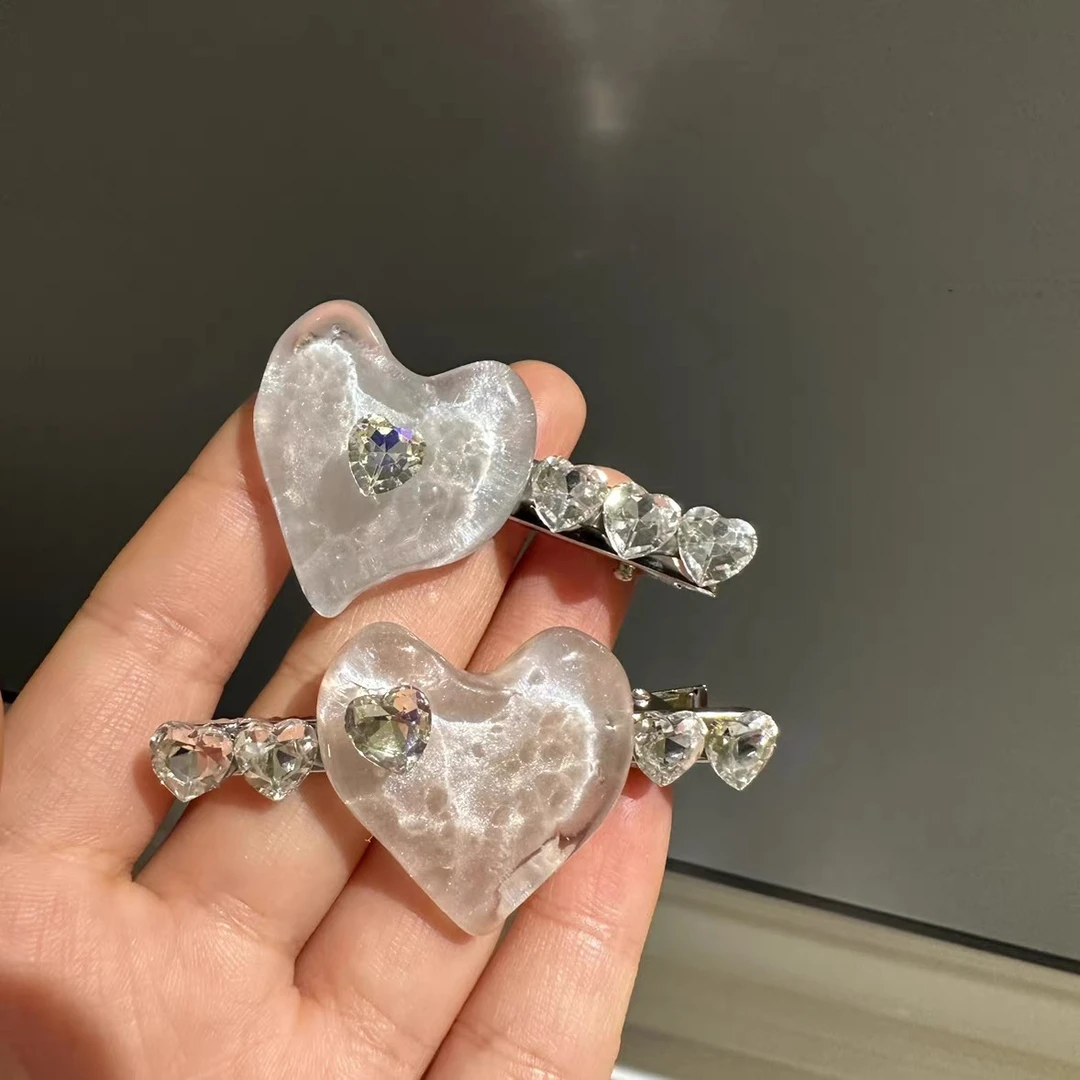 新款爱心侧边夹刘海小夹子刘海侧边夹