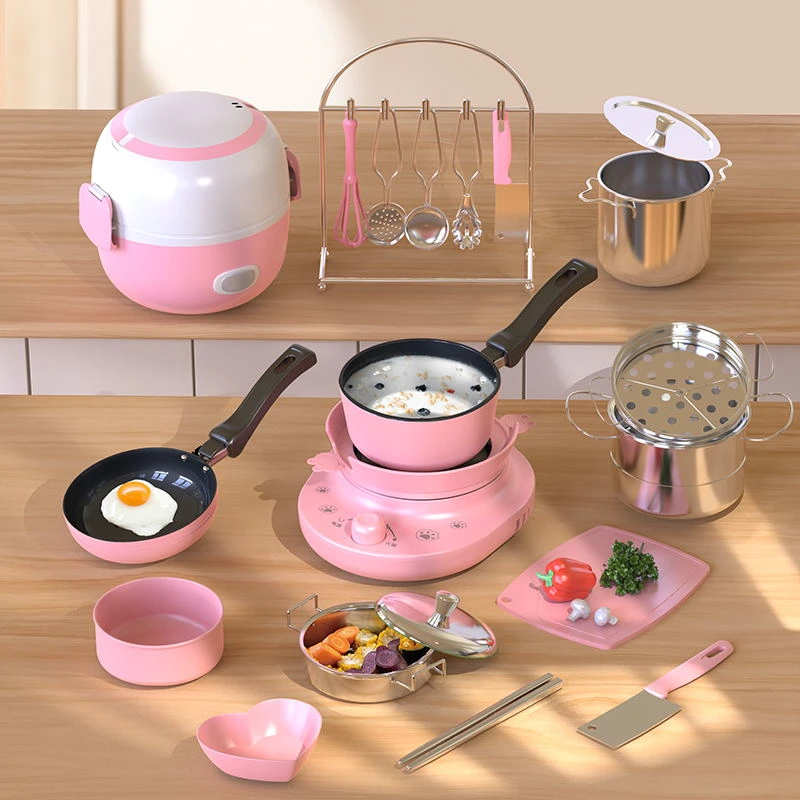 迷你小厨房真煮全套做饭套装厨具真实版网红女孩孩子玩具生日礼物