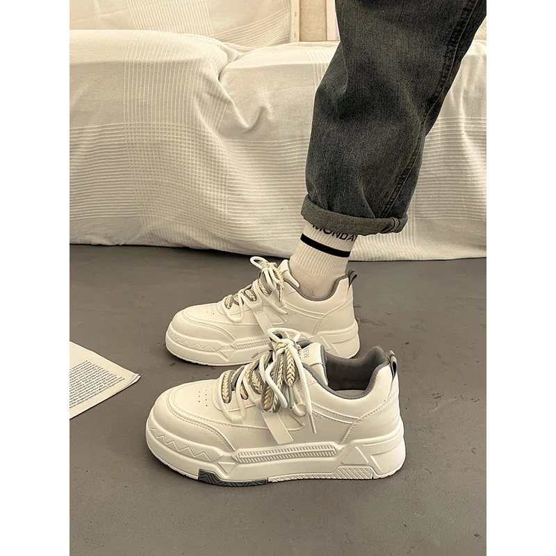 回力瑞爆款港风厚底小白鞋女春秋季2023新款小众百搭休闲运动板鞋