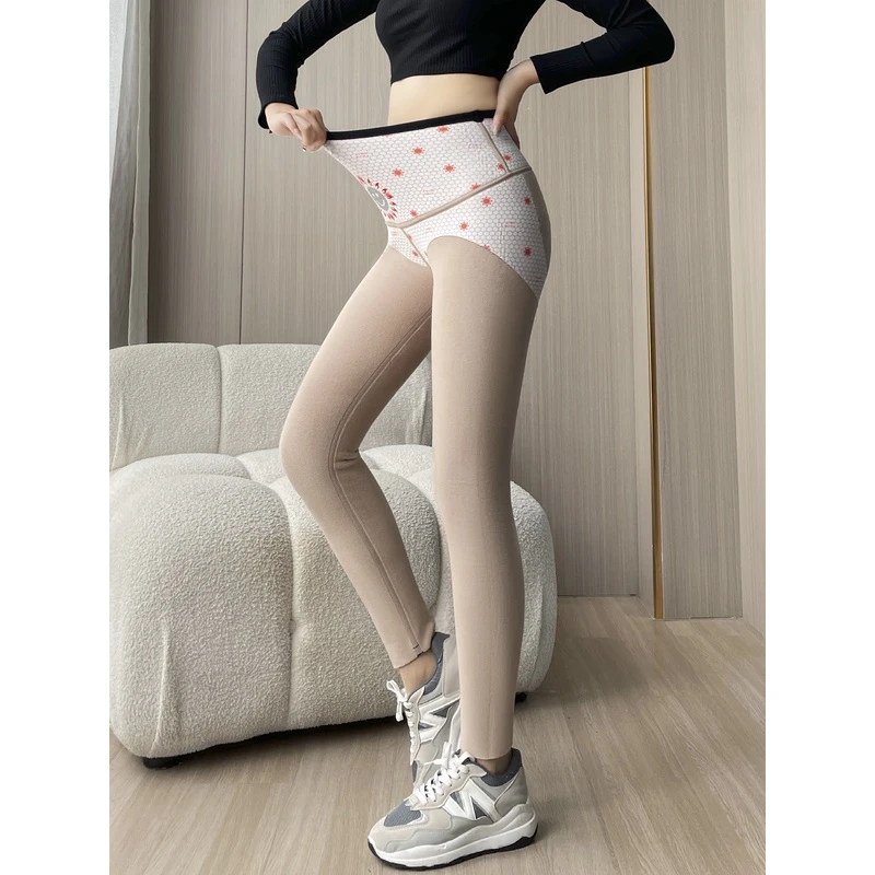 （-20度加绒加大鲨鱼裤）高腰提臀瑜伽裤女士外穿紧身显瘦弹力芭比
