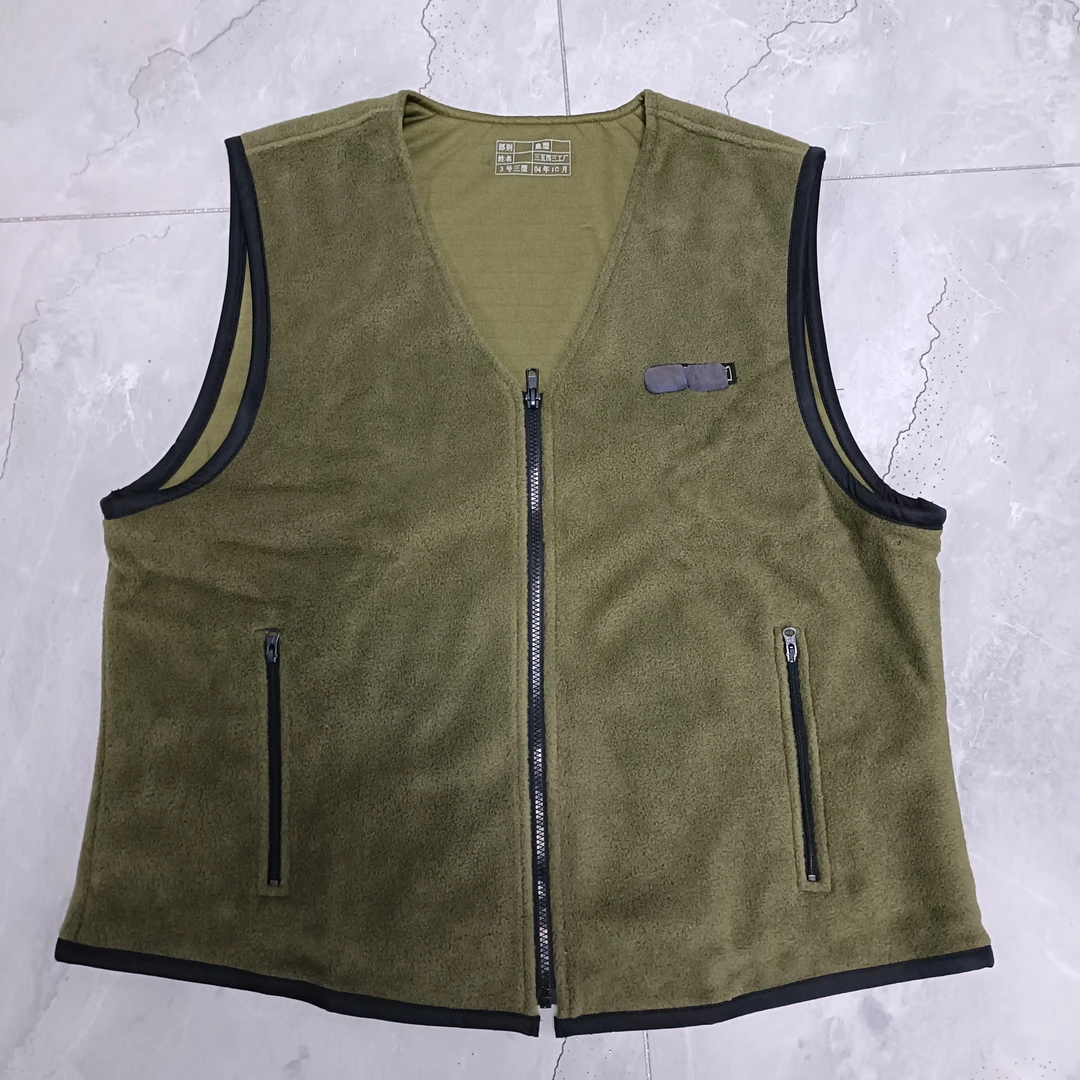 正品老货户外劳保0三路绒马甲保暖防寒棉马甲防静电马甲保暖背心