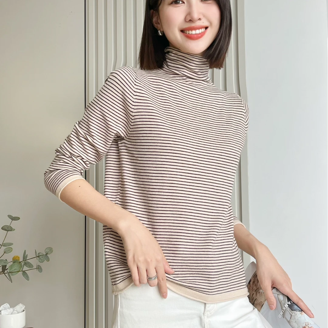 【赔米清货 需要去拍】丝光棉羊毛质感针织衫8203