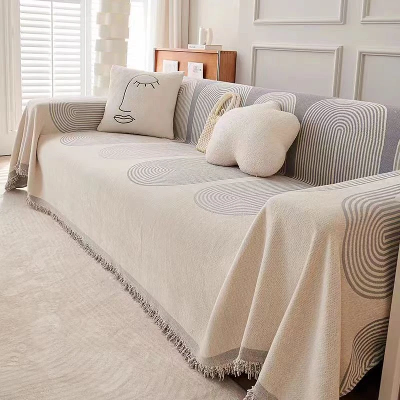 高级感沙发巾防猫抓全包沙发套罩防滑四季通用出租房沙发防尘耐脏