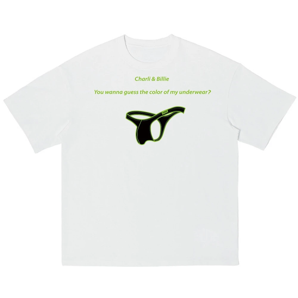 查理&碧梨GUESS 2024新款TOBECHILL原创美式复古高校Y2KT恤短袖