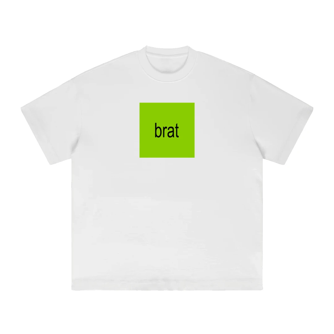 brat小程序Charlixcx洗茶欧美纯棉T恤上衣应援衫短袖辣妹T恤男子