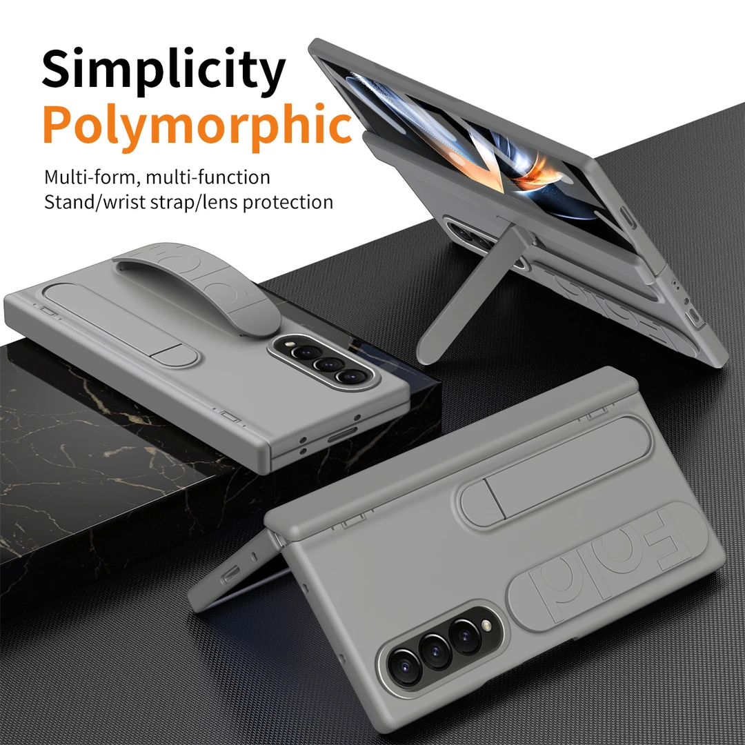 虹光适用三星zfold6手机壳FOLD5折叠腕带4支架铰链壳膜一体保护壳