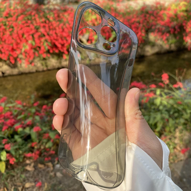 超薄抗氧化透明壳适用苹果16promax手机壳15防摔14苹果13透黑套12