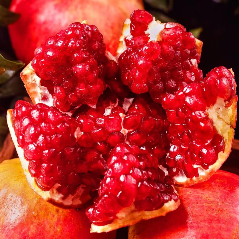 【头茬现摘鲜果】正宗四川会理大凉山突尼斯软籽石榴整箱5斤包邮