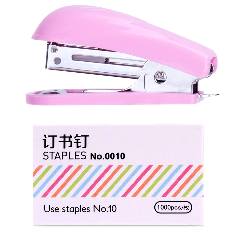 得力0253订书机10#卡式（清货福利品）颜色随机