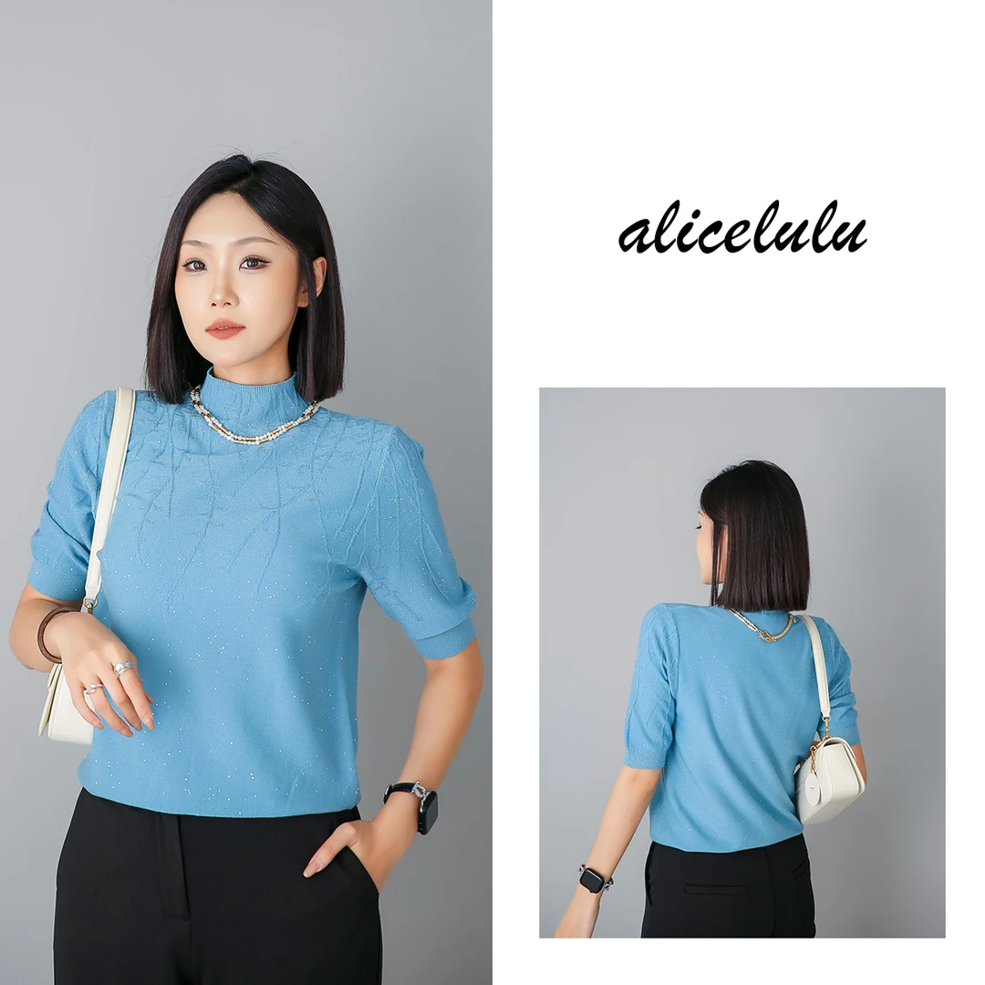 2 ALICE “星光曲”毛衣 高温烫钻 换季百搭 S2139046T