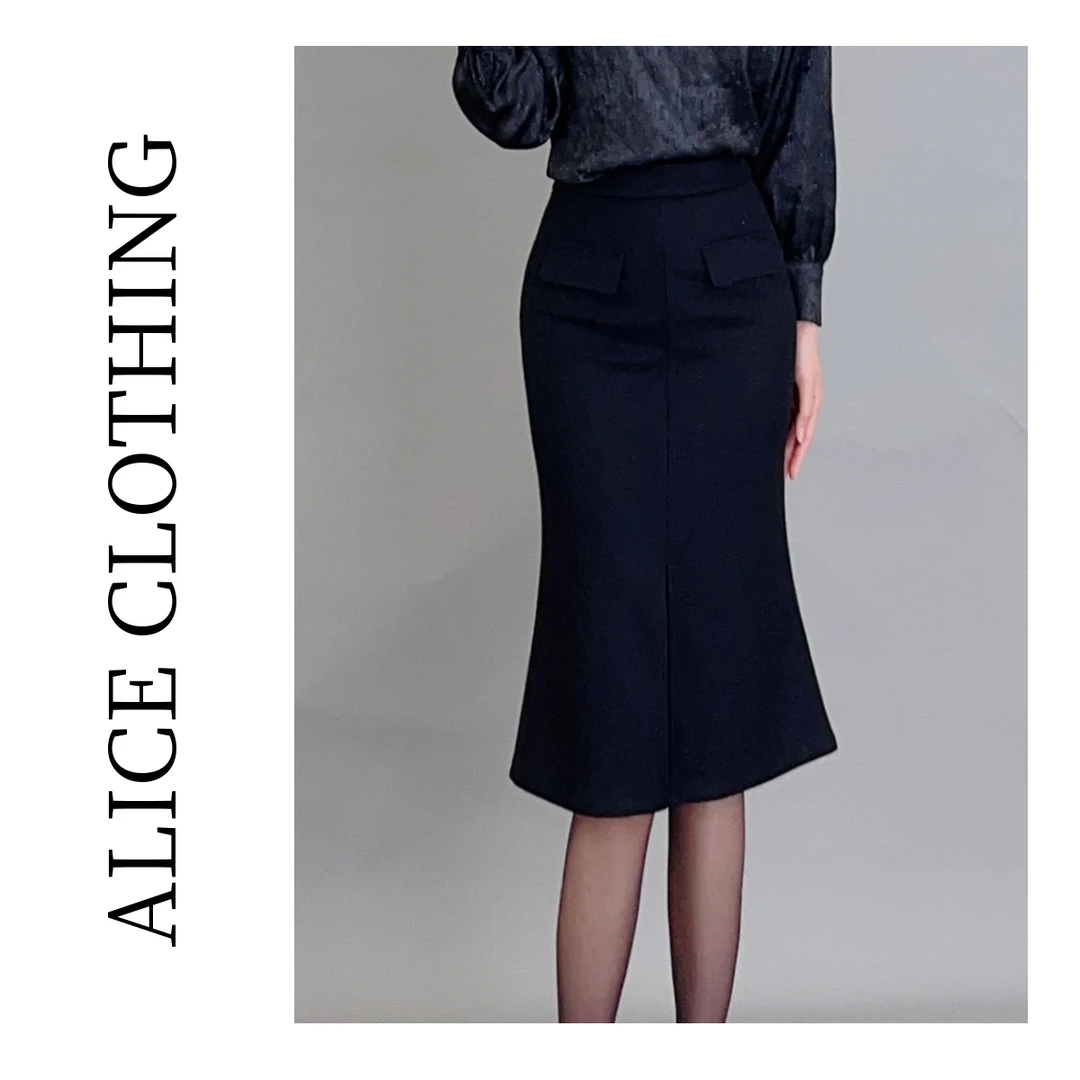 2【ALICE “婀娜人鱼”羊毛半裙】柔顺天丝 浪漫鱼尾 S620983W