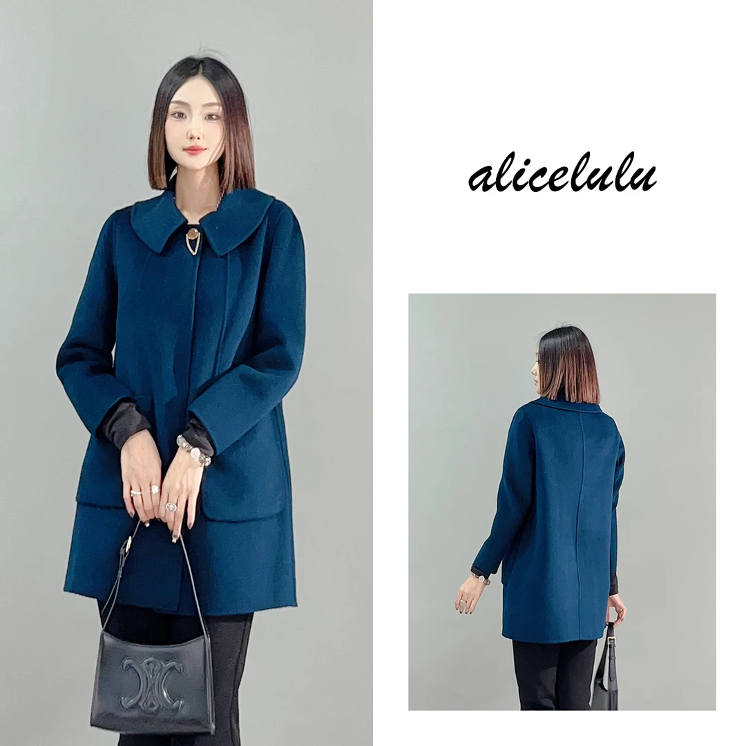 2 ALICE “复古画报”毛呢大衣  廓形显瘦 柔糯羊毛 S2140609Ur