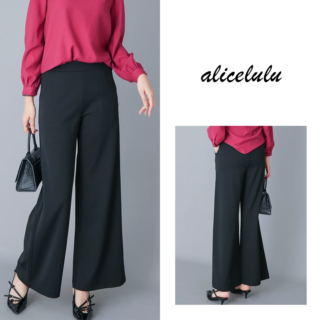 1 ALICE “潇洒走一回”休闲裤 随性阔腿 优雅百搭 S621646T