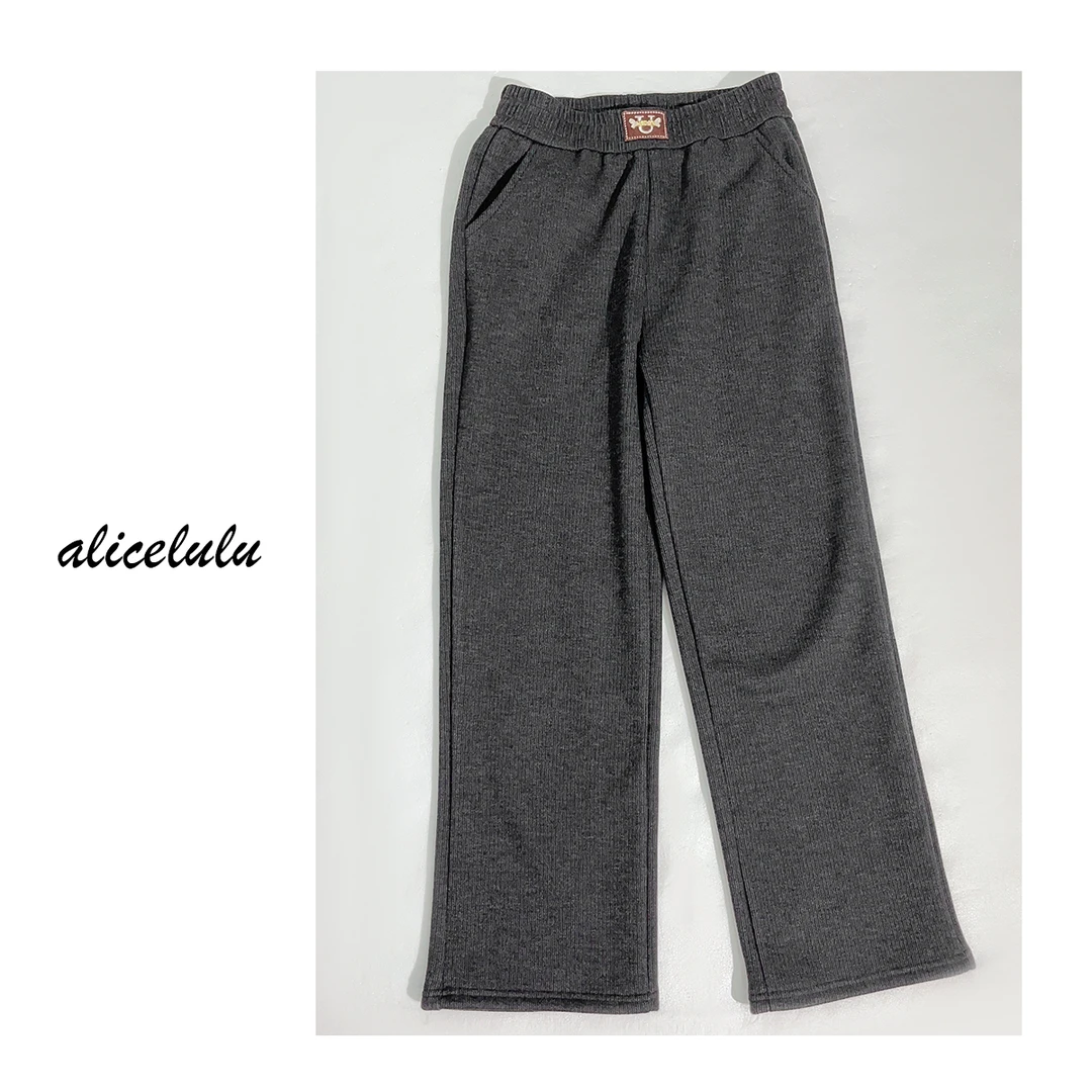 3 ALICE “温暖随行”休闲裤 弹力松紧 时髦纹理 S622008T