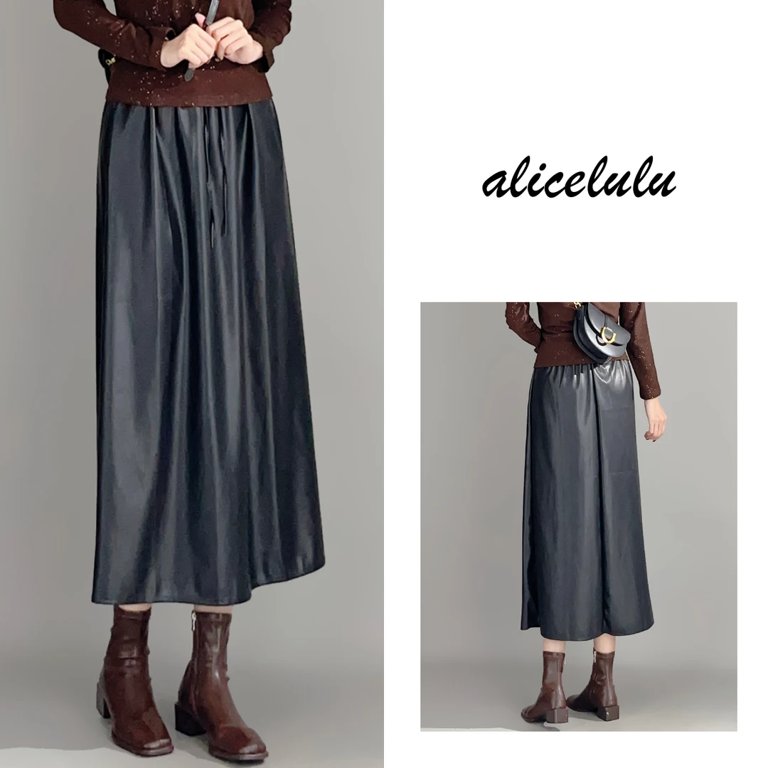 2 ALICE “百变魔法”半身裙 弹力松紧 柔软皮质 S621872K