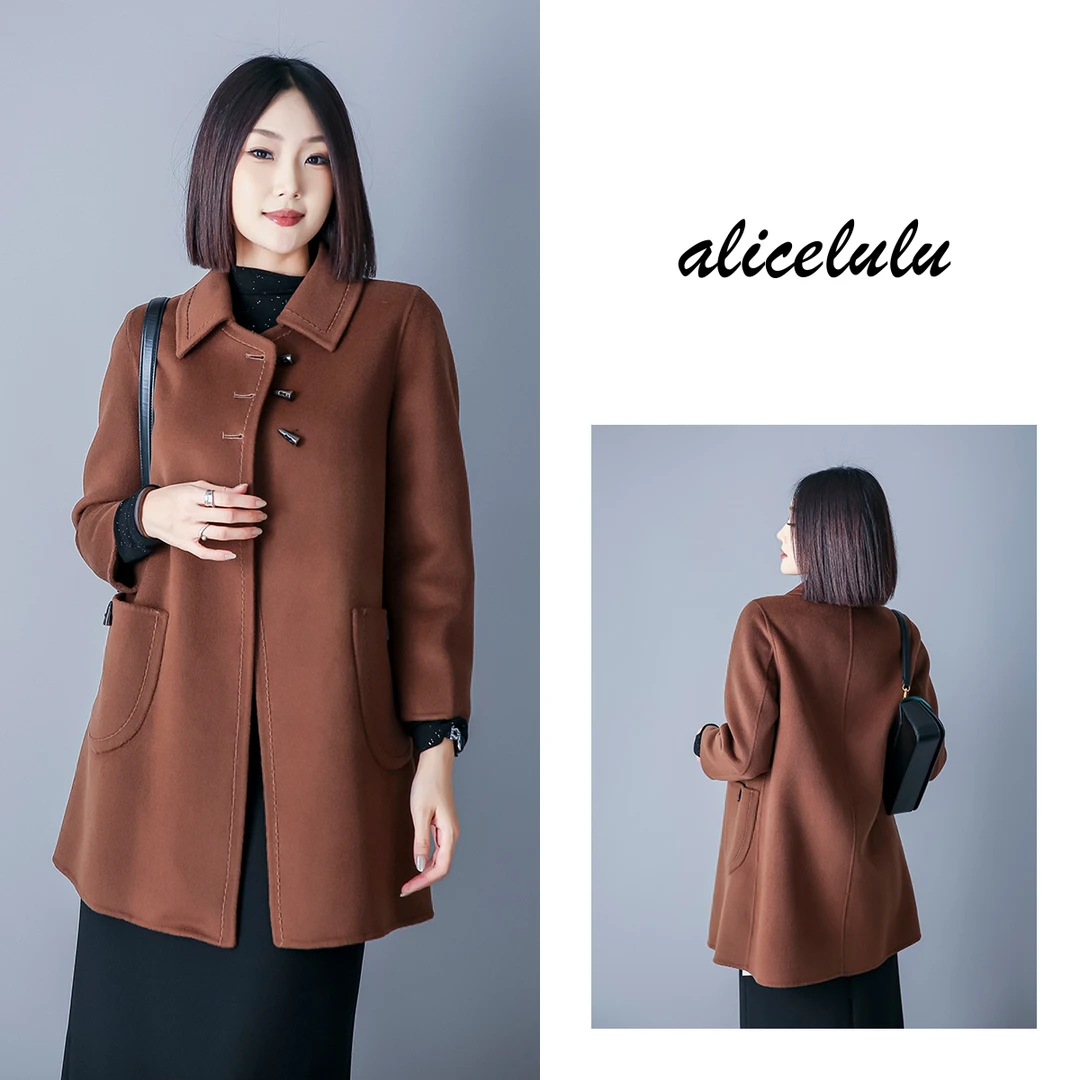 2 ALICE “亚洲定制”毛呢大衣 小A版型 减龄翻领 S2139731Kr