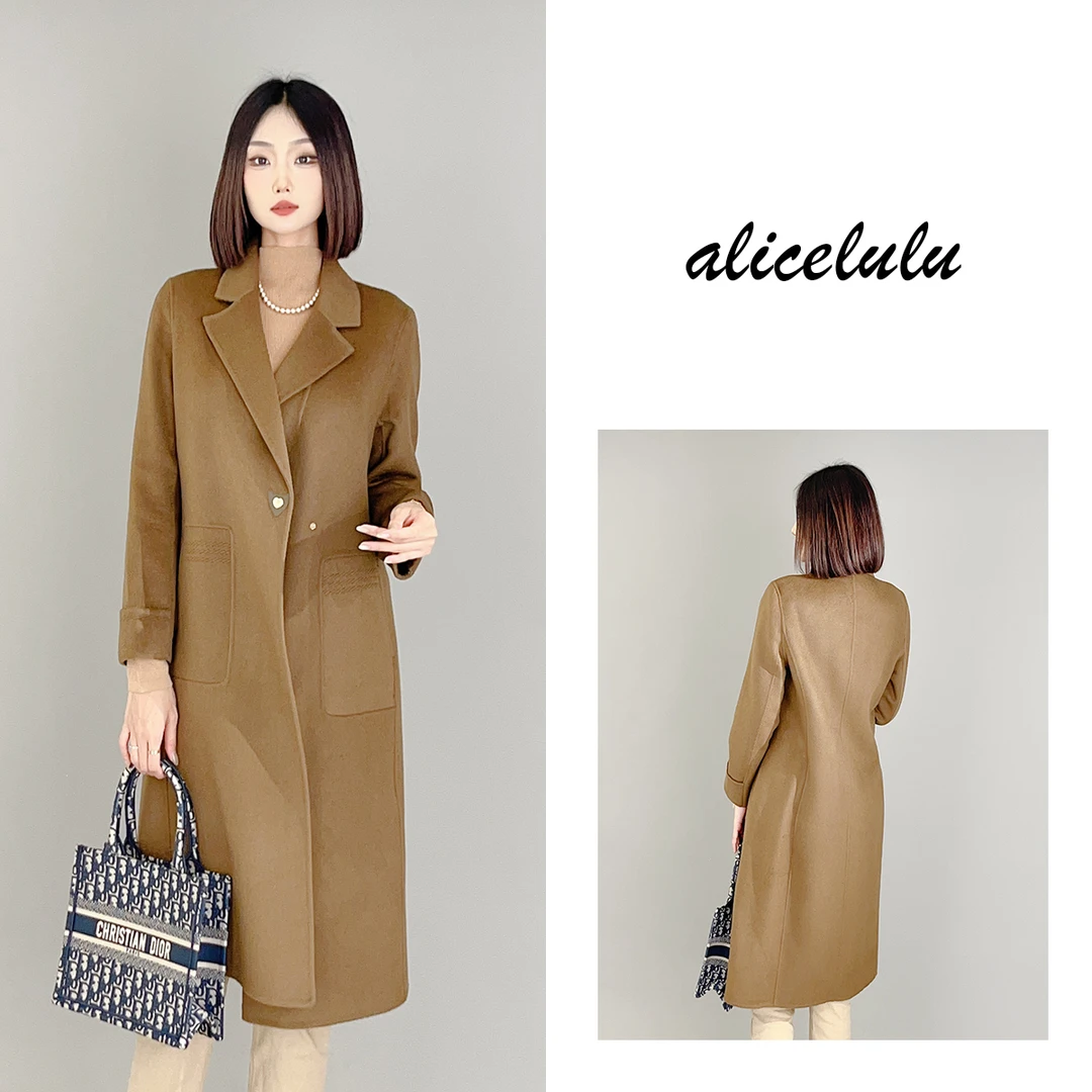 6 ALICE “冬日小腰”毛呢大衣 柔糯羊毛 显瘦百搭 S2139996Tr