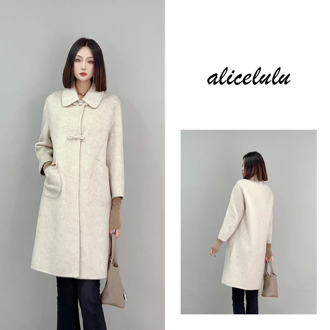 3 ALICE “暖意结”毛呢大衣 典雅温婉 柔糯细滑 S2140946Tr