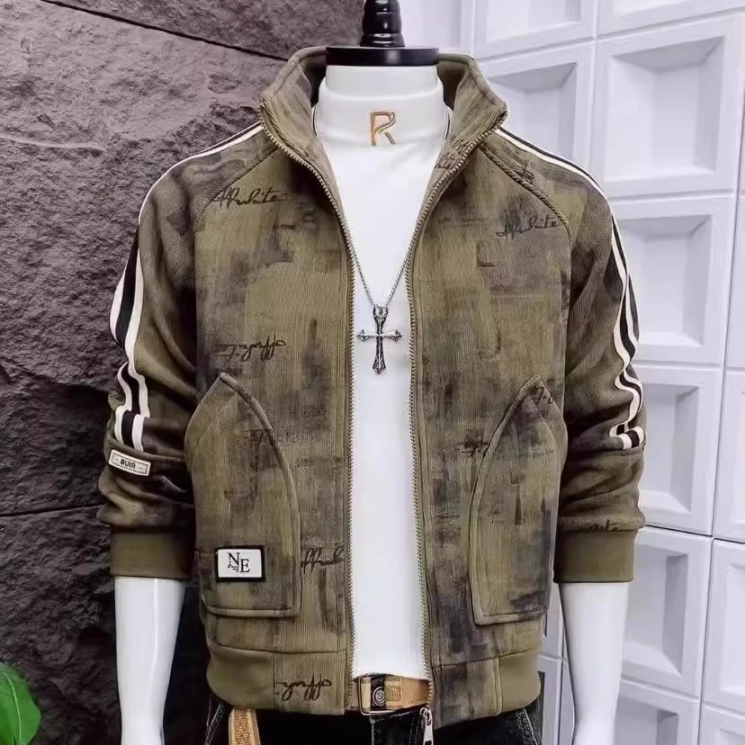 春秋装夹克衫男士外套2026男新款韩版休闲夹克衫外套男士休闲外套