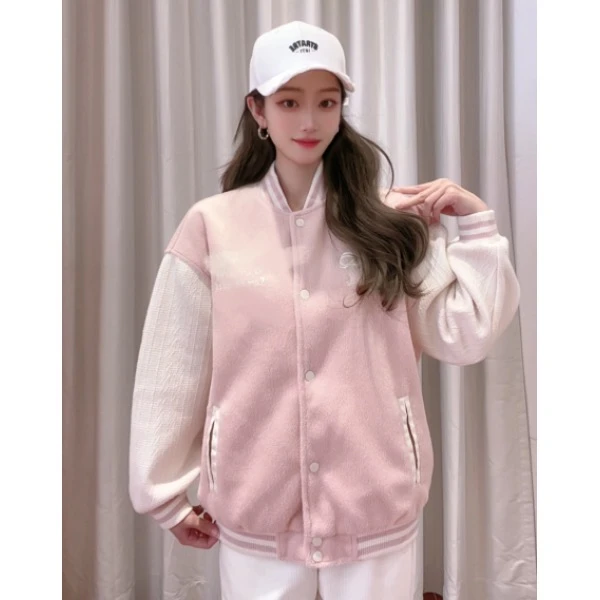 IEF/爱依服2025新款冬季呢绒棒球服外套