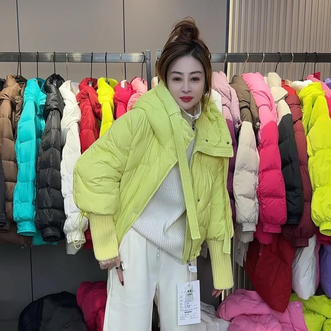 【二姐专属7738】百搭时尚潮流户外连帽白鸭绒羽绒服