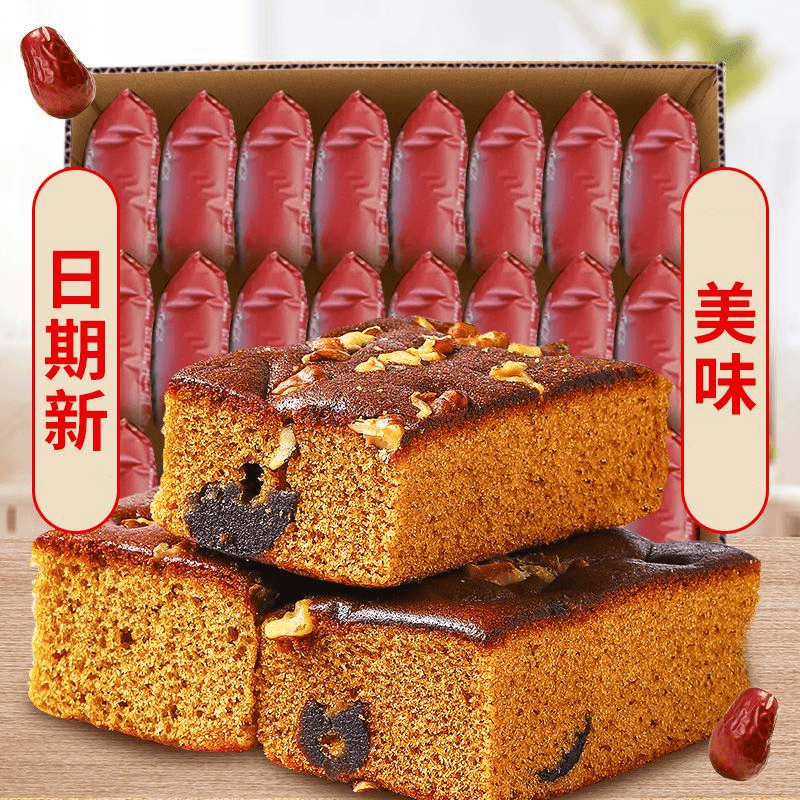 老北京枣糕特产面包核桃蜜枣糕点早点零食散装传统糕点松软香甜