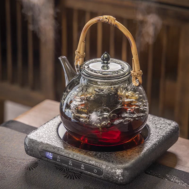 小坐新品砚台小薄炉电陶炉茶炉煮茶器小型烧水玻璃壶泡茶迷你家用