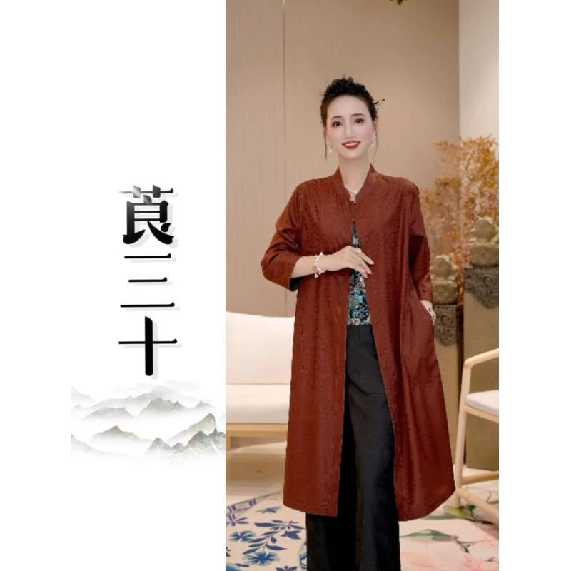 24年夏季新款国风新中式减龄气质显瘦款两面穿外套90312