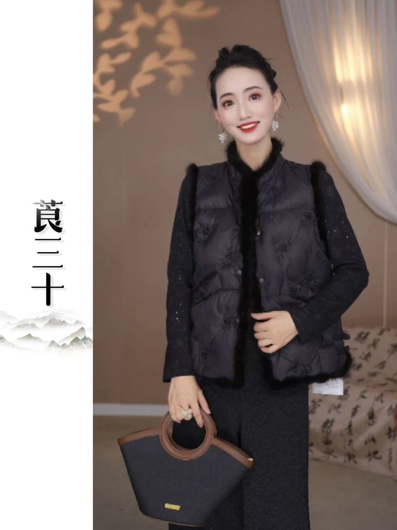 2025秋季新款新中式国风马甲宽松显瘦气质百搭 90902