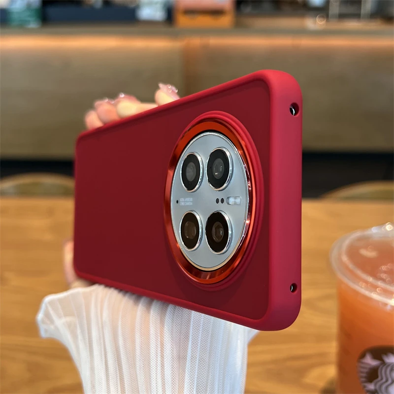 中国红华为mate60pro手机保护壳华为mate40pro套mate50pro全包mat